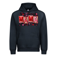 Navy Pink leopard mama Urban Hoodie - FaDigitalArtStudio