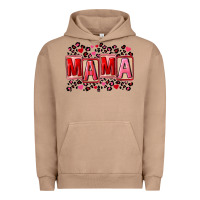 Pigment Burro Pink leopard mama Urban Hoodie - FaDigitalArtStudio
