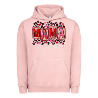 Pigment Salmon Pink leopard mama Urban Hoodie - FaDigitalArtStudio