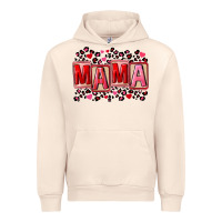 Sandshell Pink leopard mama Urban Hoodie - FaDigitalArtStudio