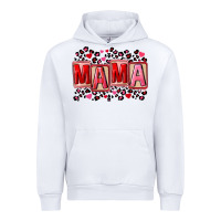 White Pink leopard mama Urban Hoodie - FaDigitalArtStudio