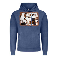 Vintage Denim cowhide background Vintage Hoodie - AdoDesignShop