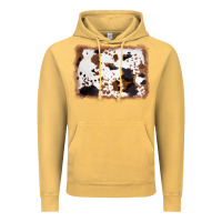 Vintage Mustard cowhide background Vintage Hoodie - AdoDesignShop