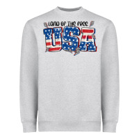 Land Of The Free Usa Heavyweight Sweatshirt | Teevron