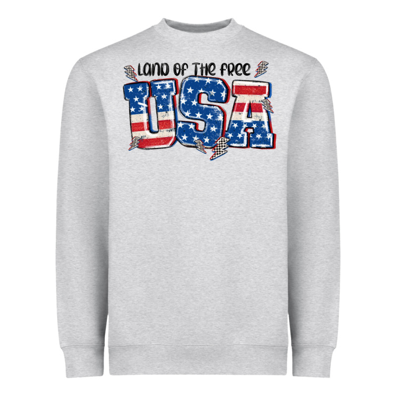 Land Of The Free Usa Heavyweight Sweatshirt by MaliasSmallBusiness | Teevron