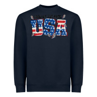 Navy land of the free usa Heavyweight Sweatshirt - MaliasSmallBusiness