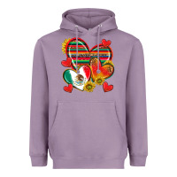 Lavender Mexican Hearts Heavyweight Hoodie - texasbilliewilder