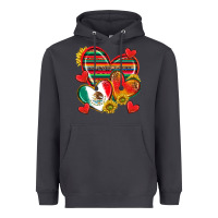 Smoke Mexican Hearts Heavyweight Hoodie - texasbilliewilder