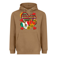 Toasted Coconut Mexican Hearts Heavyweight Hoodie - texasbilliewilder