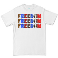 White 4th of july freedom Premium Tee - HRA Design Shop