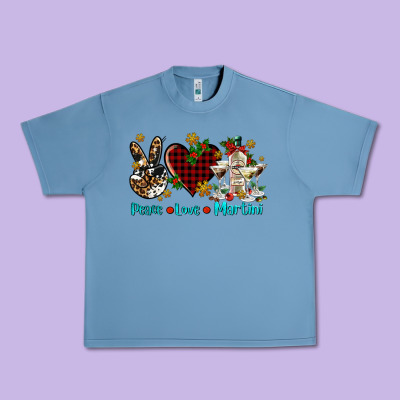 Peace Love Martini Urban Heavy Tee Designed By Adodesignshop