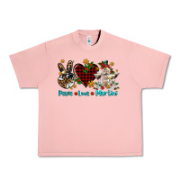 Salmon peace love martini Urban Heavy Tee - AdoDesignShop