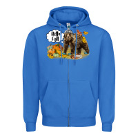 True Royal Hello Fall Brown Bear Zipper Hoodie - LillyAllenDesigns