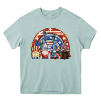 4th Of July Rainbow With Gnomes Heavy Core Tee | Teevron