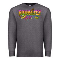Charcoal Heather Equality hurts no one Premium Sweatshirt - NancyCooperArtShop