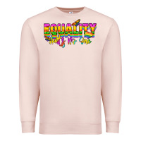 Pale Pink Equality hurts no one Premium Sweatshirt - NancyCooperArtShop