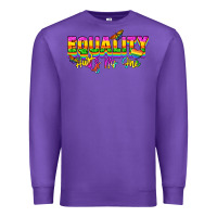 Purple Equality hurts no one Premium Sweatshirt - NancyCooperArtShop