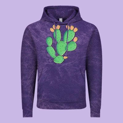Texas Prickly Pear Cactus Vintage Hoodie Designed By Artiststas