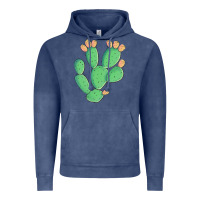 Vintage Denim texas prickly pear cactus Vintage Hoodie - Artiststas