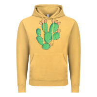 Vintage Mustard texas prickly pear cactus Vintage Hoodie - Artiststas