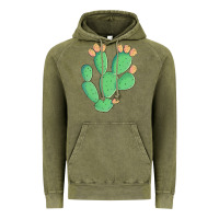 Vintage Olive texas prickly pear cactus Vintage Hoodie - Artiststas