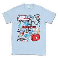 Dusty Blue can't talk right now doing paramedic stuff Classic Tee - MaliasSmallBusiness