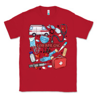 Red can't talk right now doing paramedic stuff Classic Tee - MaliasSmallBusiness