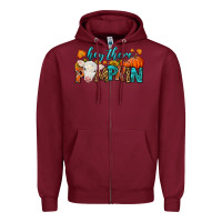 Burgundy Western Hey There Pumpkin Zipper Hoodie - LillyAllenDesigns