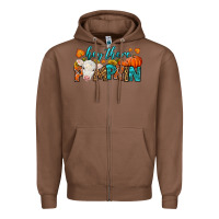 Chestnut Western Hey There Pumpkin Zipper Hoodie - LillyAllenDesigns