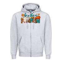 Heather Grey Western Hey There Pumpkin Zipper Hoodie - LillyAllenDesigns