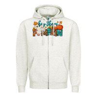 Oatmeal Heather Western Hey There Pumpkin Zipper Hoodie - LillyAllenDesigns