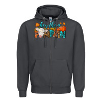 Smoke Western Hey There Pumpkin Zipper Hoodie - LillyAllenDesigns
