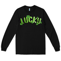 Black lucky st patricks day Long Sleeve Tee - MaliasSmallBusiness