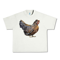 Pistachio Cream Legbar Chicken Urban Heavy Tee - LillyAllenDesigns