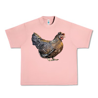 Salmon Cream Legbar Chicken Urban Heavy Tee - LillyAllenDesigns