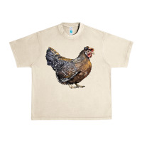 Sandshell Cream Legbar Chicken Urban Heavy Tee - LillyAllenDesigns