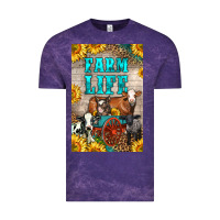 Cloud Purple Western Farm Life Vintage Tee - LillyAllenDesigns