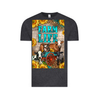 Vintage Black Western Farm Life Vintage Tee - LillyAllenDesigns