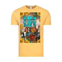Vintage Mustard Western Farm Life Vintage Tee - LillyAllenDesigns
