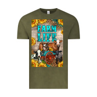 Vintage Olive Western Farm Life Vintage Tee - LillyAllenDesigns
