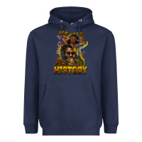 Navy we are black history Heavyweight Hoodie - NancyCooperArtShop