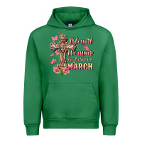 Emerald Blessed women are born in March Urban Hoodie - FaDigitalArtStudio