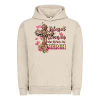 Pigment French Oak Blessed women are born in March Urban Hoodie - FaDigitalArtStudio