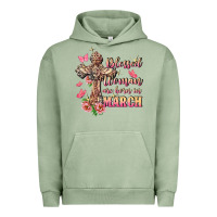 Pigment Oil Green Blessed women are born in March Urban Hoodie - FaDigitalArtStudio