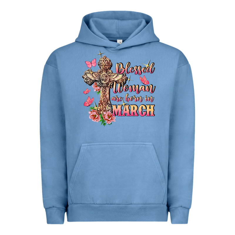 Blessed Women Are Born In March Urban Hoodie by FaDigitalArtStudio | Teevron