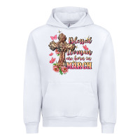 White Blessed women are born in March Urban Hoodie - FaDigitalArtStudio