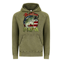 Vintage Olive reel cool papa fishing Vintage Hoodie - Jasminsmagicworld