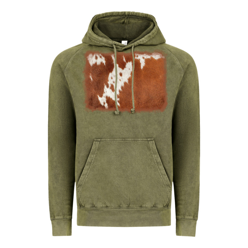 Cowhide Background Vintage Hoodie by AdoDesignShop | Teevron