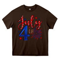 Chocolate Brown 4th of July Heavy Core Tee - Neo Western