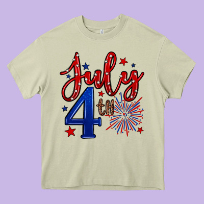 4th Of July Heavy Core Tee Designed By Neo Western